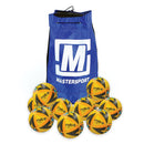 Mitre Ultimatch Football Yellow, Size 4, Bag of 10