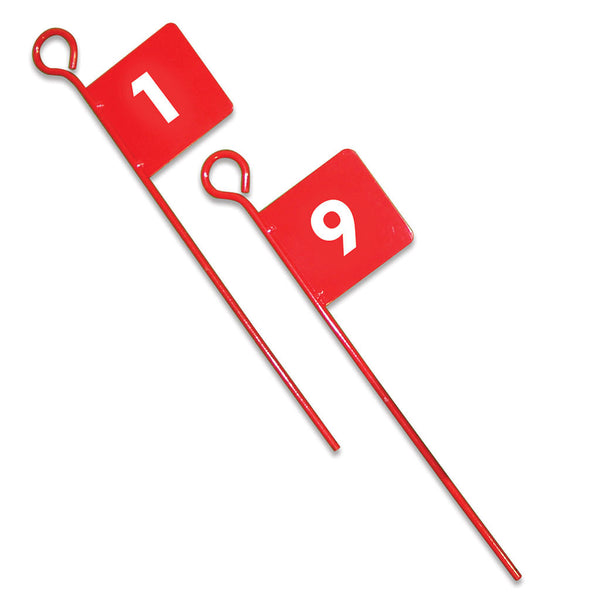 Metal Golf Flags Numbered  1-9