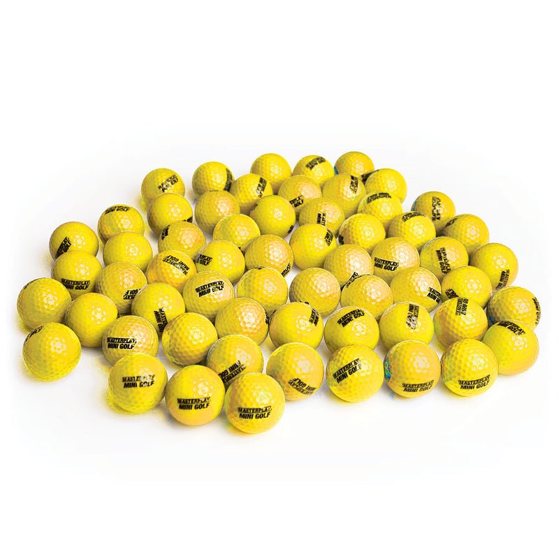 Masterplay Mini Golf Ball Yellow, Set of 50