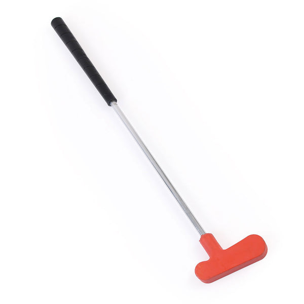 Rubber Headed Golf Putter With Aluminium Shaft 25", Red