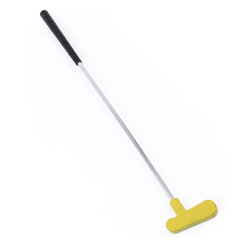 Rubber Headed Golf Putter With Aluminium Shaft 31", Yellow