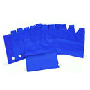 Cotton Bib Large, Blue, Set of 10