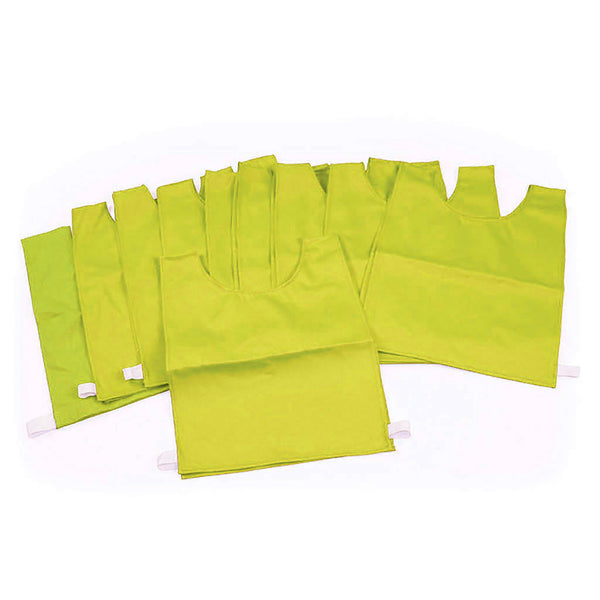 Cotton Bib Large, Yellow, Set of 10