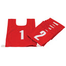 Cotton Bib Numbered 1-7 Small, Red