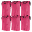 Mesh Training Bib Large, Pink, Set of 6