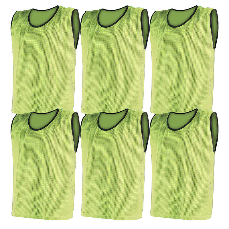 Mesh Training Bib Large, Yellow, Set of 6 