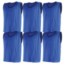 Mesh Training Bib Small, Blue, Set of 6 