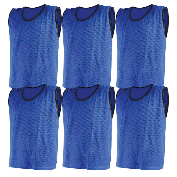 Mesh Training Bib Small, Blue, Set of 6 