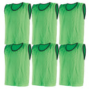Mesh Training Bib Small, Green, Set of 6 