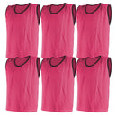 Mesh Training Bib Small, Pink, Set of 6