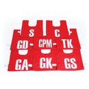 High 5 Netball Bib Red, Set of 8