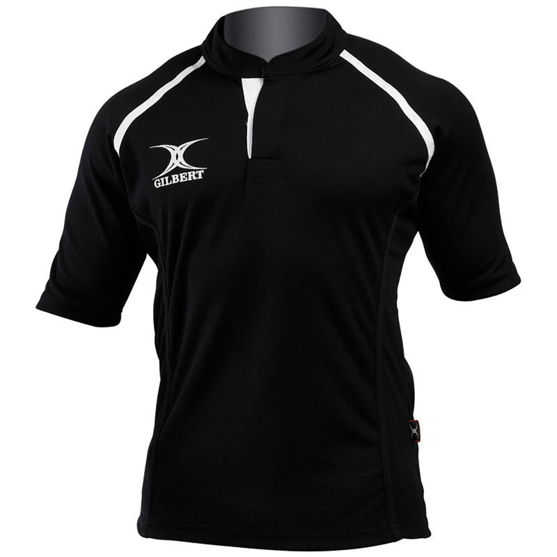 Gilbert xact Rugby Match Shirt Monochrome Black x Extra Small