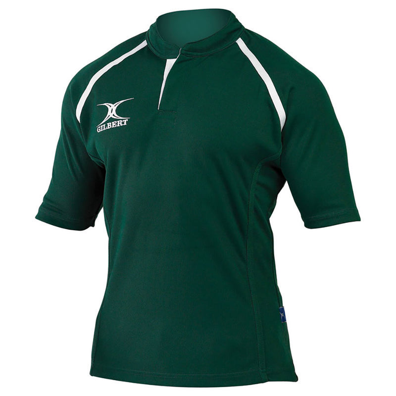 Gilbert xact Rugby Match Shirt Monochrome Green Medium