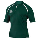 Gilbert xact Rugby Match Shirt Monochrome Green Small