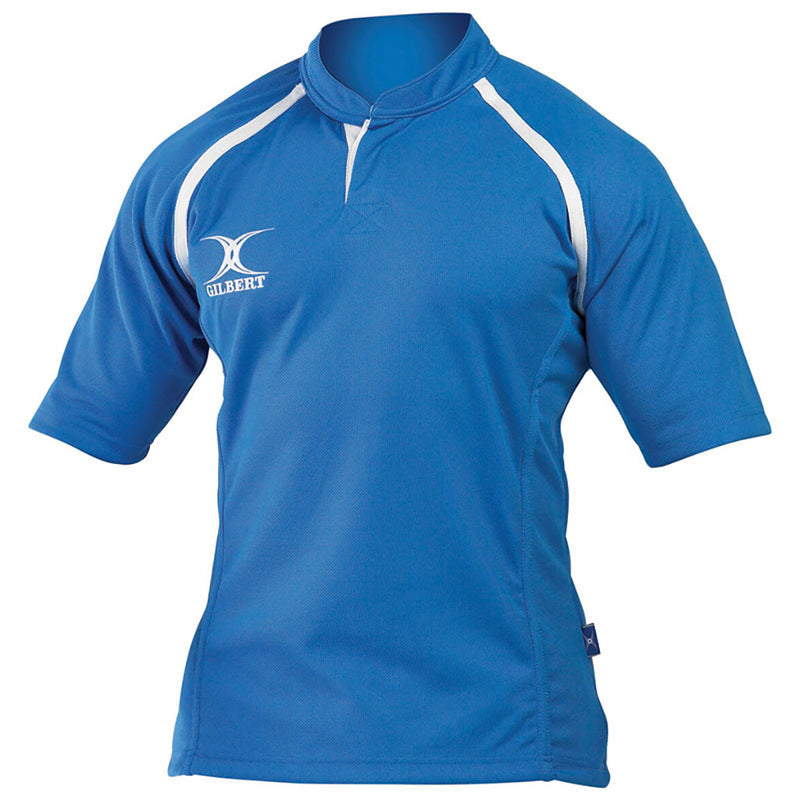Gilbert xact Rugby Match Shirt Monochrome Sky Medium