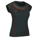 Gilbert Vixen Netball Top Black/Red, Size 14