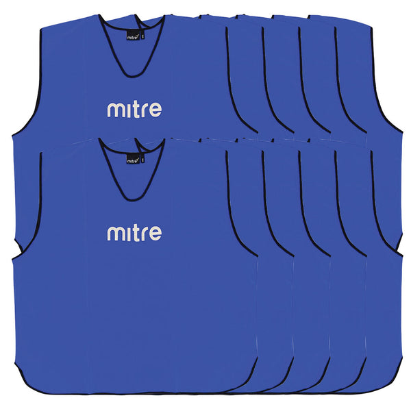 Mitre Core Training Bib Blue, Small, Set of 10