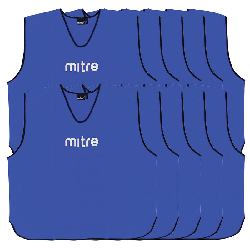 Mitre Core Training Bib Blue, Small, Set of 10