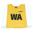 Mitre Pro Netball Bib Set Yellow, Medium, Set of 7