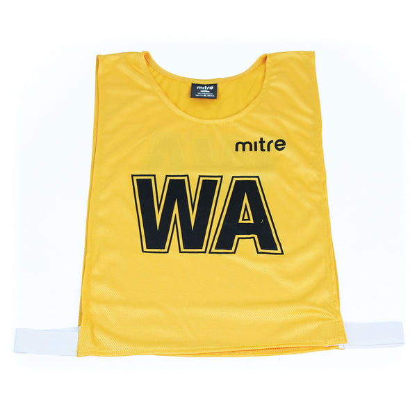 Mitre Pro Netball Bib Set Yellow, Medium, Set of 7