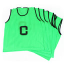 Mesh Netball Bib Set Green, Medium, Set of 7