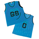Mesh Netball Bib Set Blue, Small, Set of 7