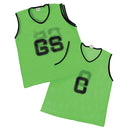 Mesh Netball Bib Set Green, Small, Set of 7