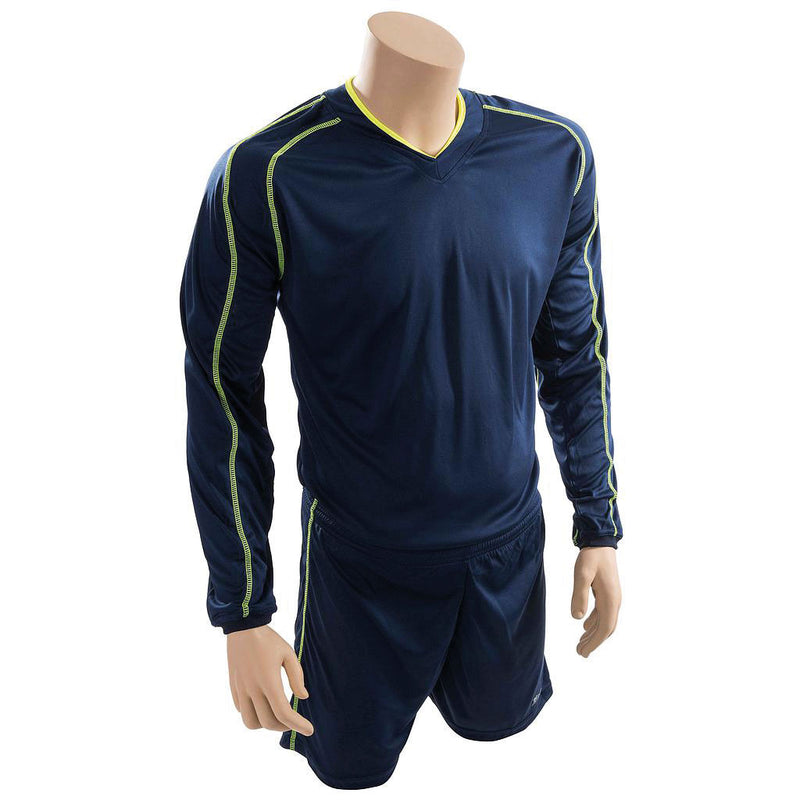 Precision Marseille Shirt & Short Set Navy Blue/Fluo, 30-32Inch
