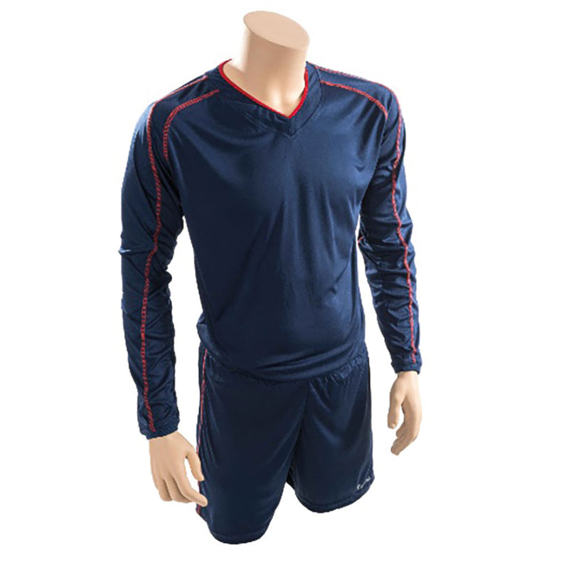 Precision Marseille Shirt & Short Set Navy Blue/Red, 26-28Inch