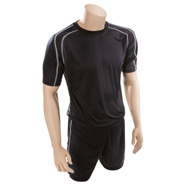 Precision Lyon Training Shirt & Short Set Black/White, 38-40Inch
