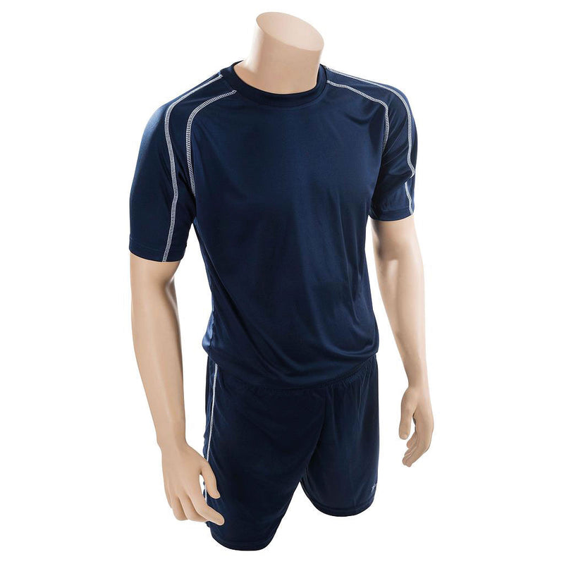 Precision Lyon Training Shirt & Short Set Navy Blue/White, 26-28Inch