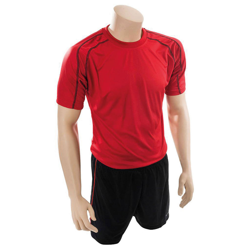 Precision Lyon Training Shirt & Short Set Red/Black, 26-28Inch
