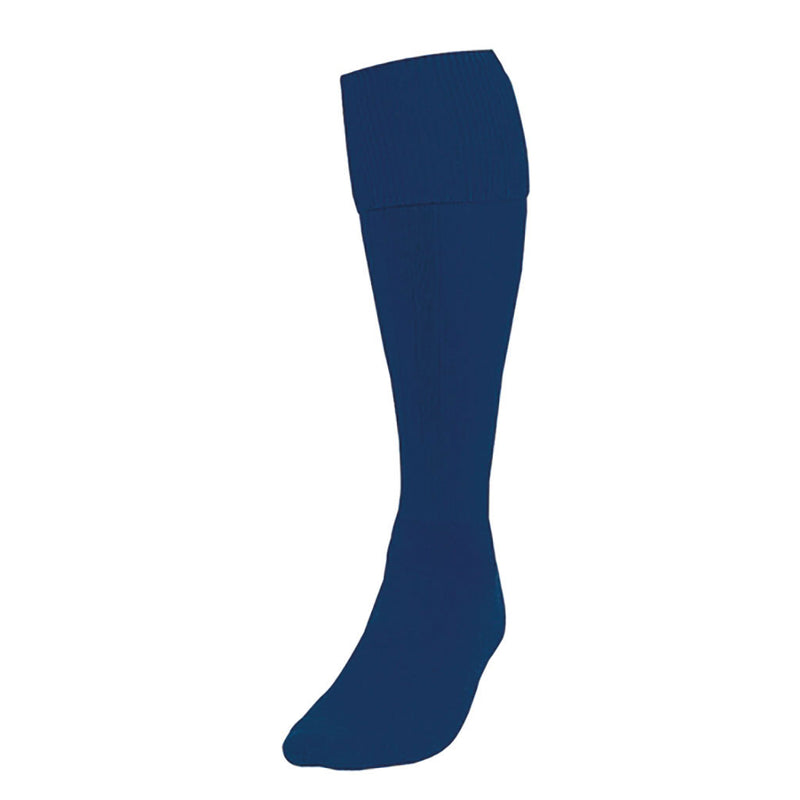 Precision Plain Football Socks Navy Blue, Junior Size 12-02