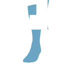 Precision Plain Football Socks Sky, Junior Size 12-02