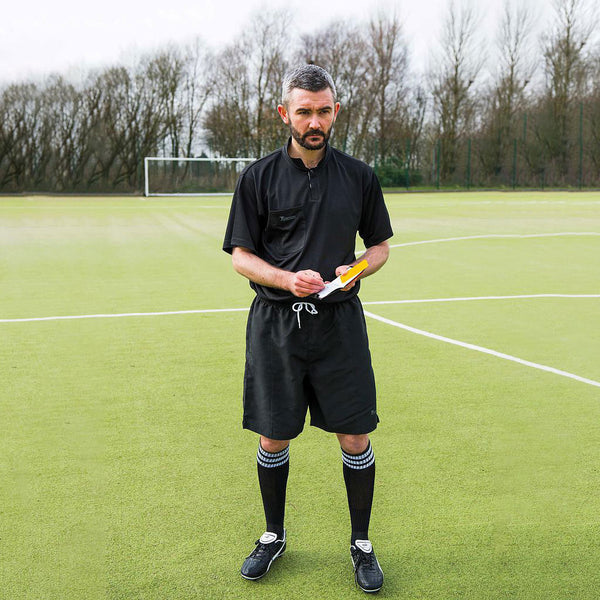 Precision Referee Shorts Black/White, 46-48Inch