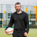 Precision Referee Long Sleeve Shirt Black/White, 42-44Inch