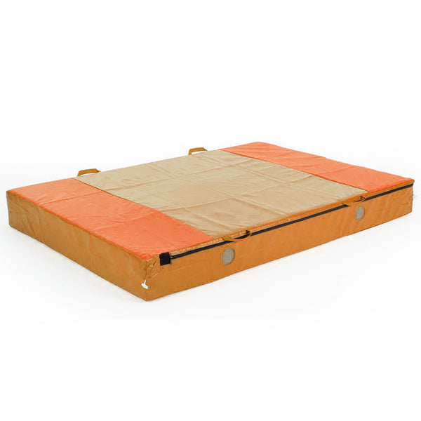 Safety Mattress 2.5 x 1.25M x 255mm, cm Foam, Orange