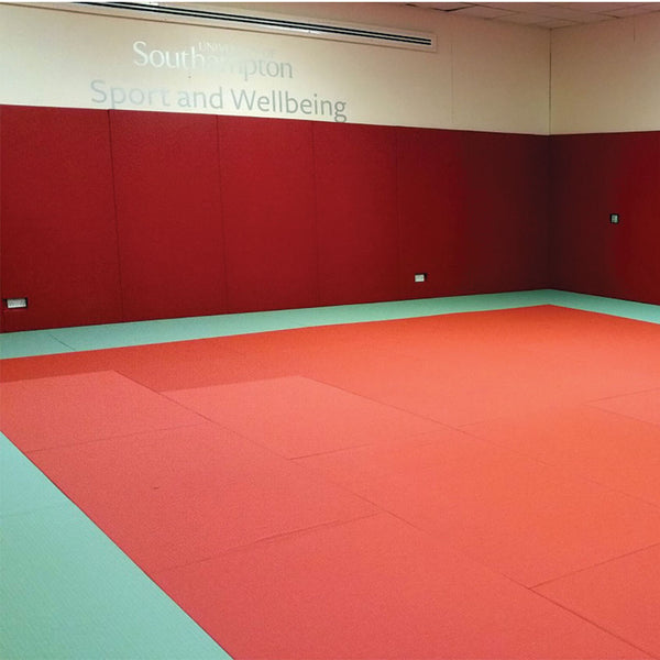 Club Judo Mat 1.00 x 1.00M x 40mm, Red, Cellular Base
