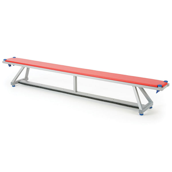 Lita Bench Upholstered Top 2400mm, Red