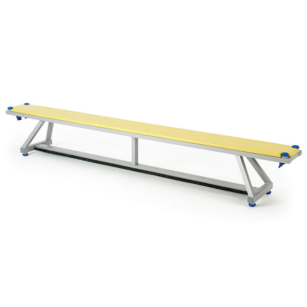 Lita Bench Upholstered Top 2400mm, Yellow