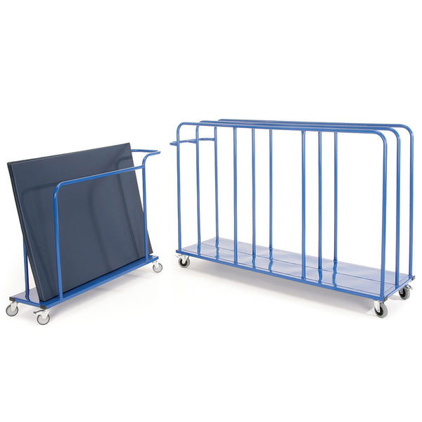 Vertical Mat Trolley Junior, Blue