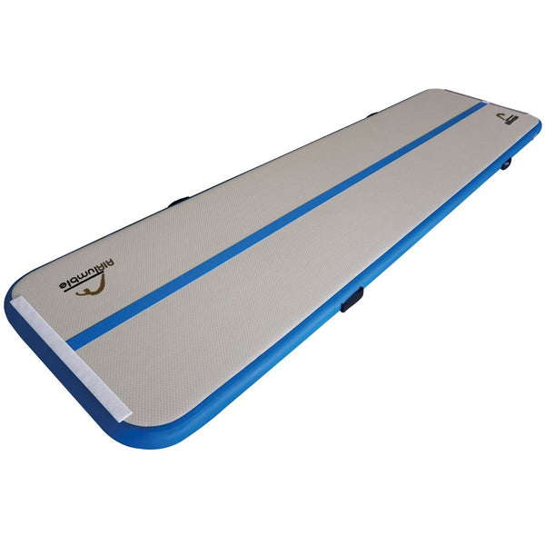 Standard School Airtrack 4M x 1M x 10cm, Blue/Grey
