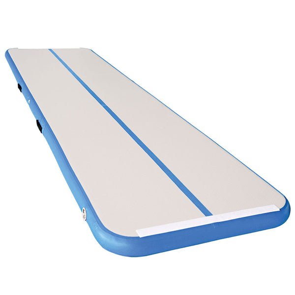 Standard School Airtrack 5M x 1M x 10cm, Blue/Grey