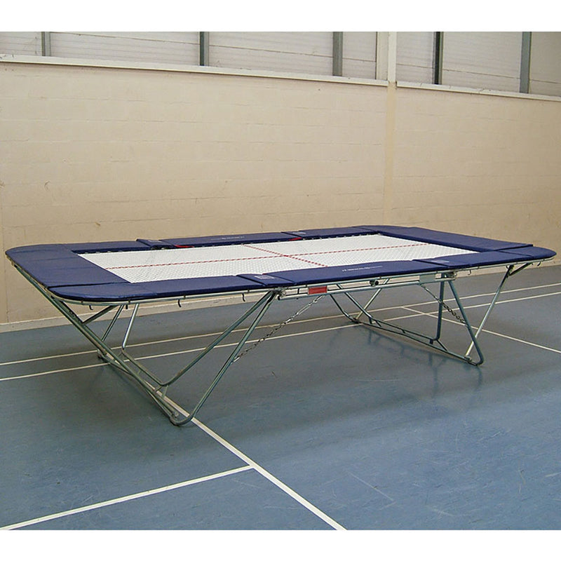 School Model M Trampoline 13mm Bed C/W Lift/Lower Stands