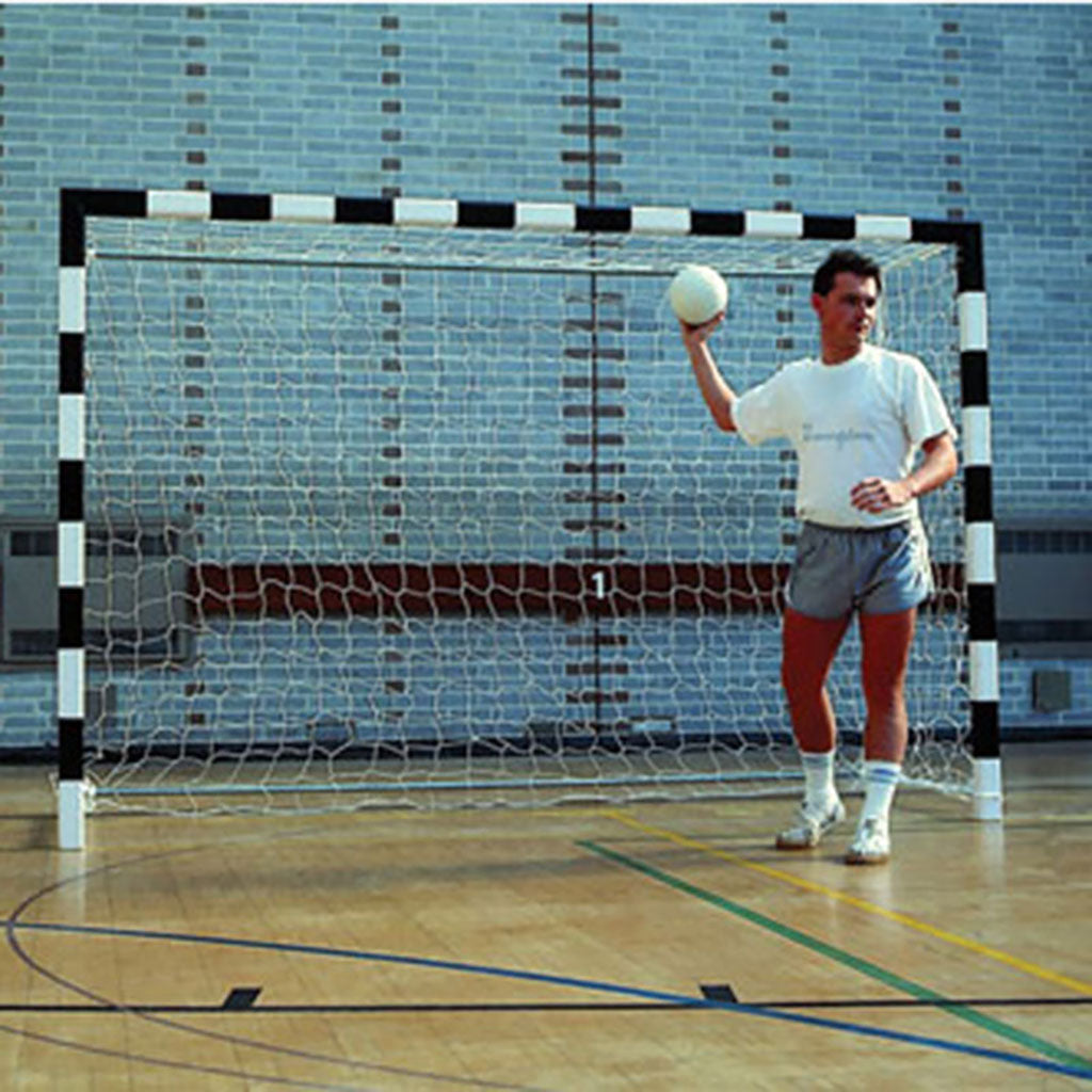Handnet Inball Steel Folding Handball Goal Net, 2.5mm White, Pair