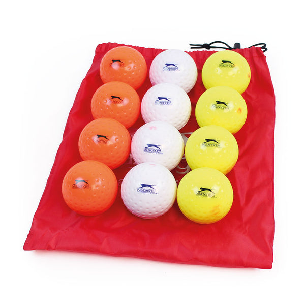 Slazenger Training Hockey Ball Dimple, Bag of 12