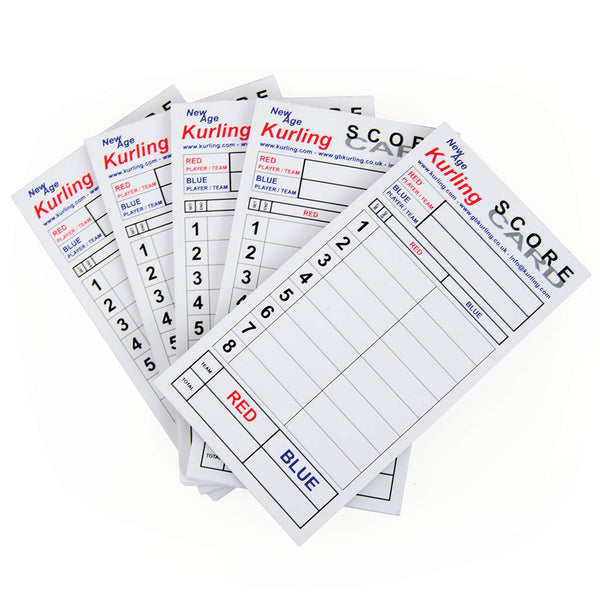 New Age Kurling Scorecards Set of 250