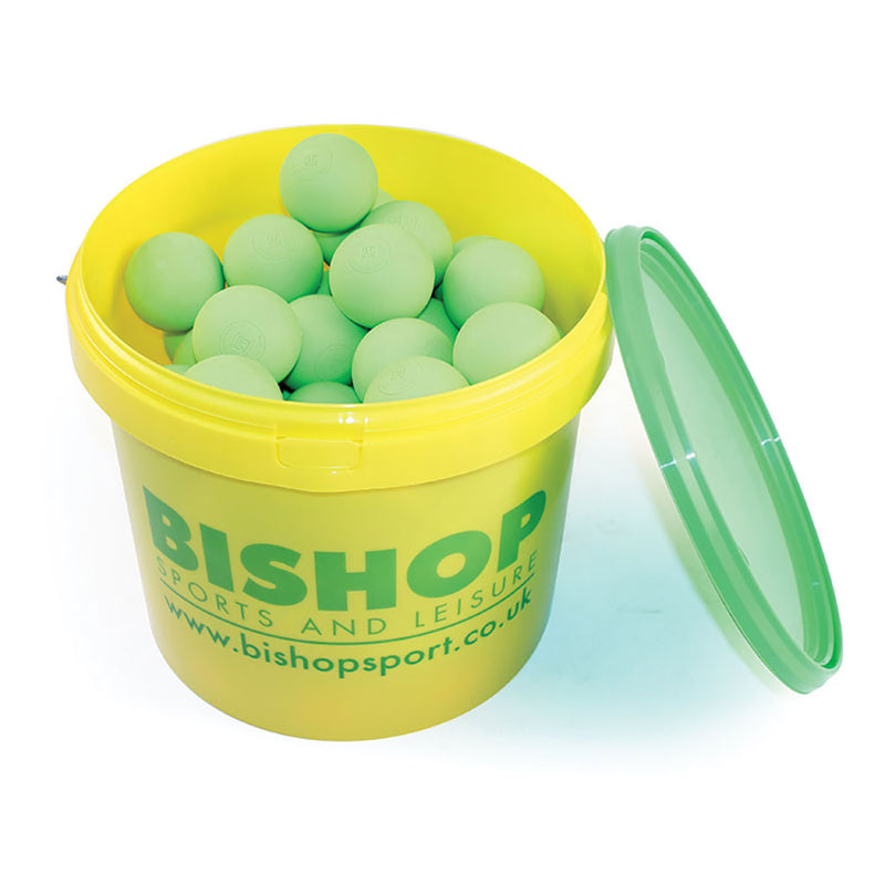 Mastersport Lacrosse Balls Neon Green, Bucket of 48