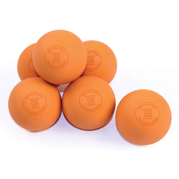 Mastersport Lacrosse Balls Orange, Set of 6