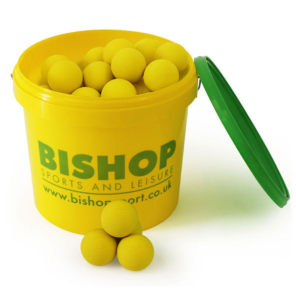 Mastersport Lacrosse Balls Yellow, Bucket of 48